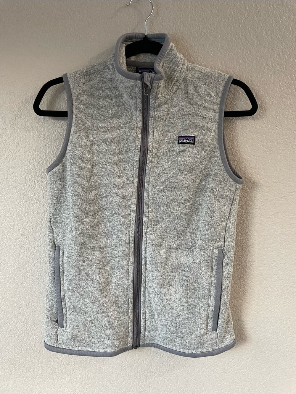 Patagonia Womens Classic Full zip fleece vest gray small